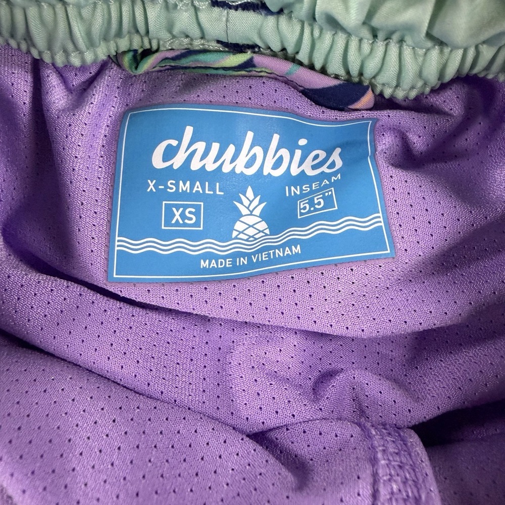 Chubbies Shorts Men XS Floral Swim Athletic Lined 5.5" Inseam Training Beach - Picture 5 of 9